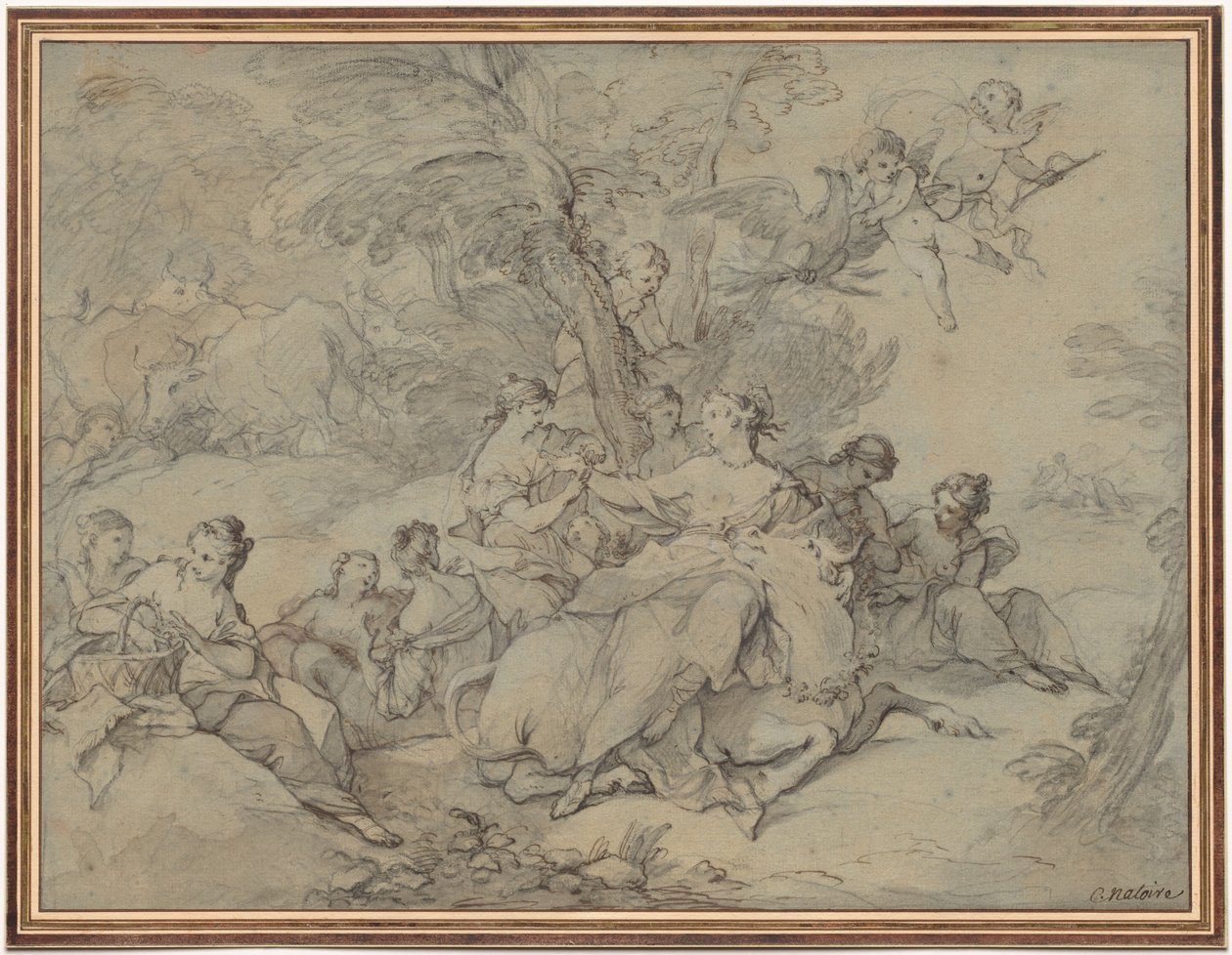 Gwałt Europy, 1731. autorstwa Charles Joseph Natoire