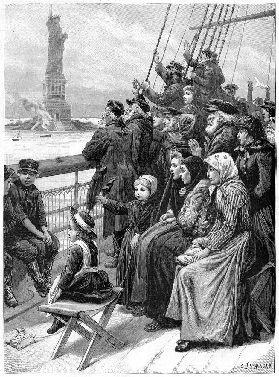 „Wchodzenie do Nowego Świata”, 1892 autorstwa Charles Joseph Staniland