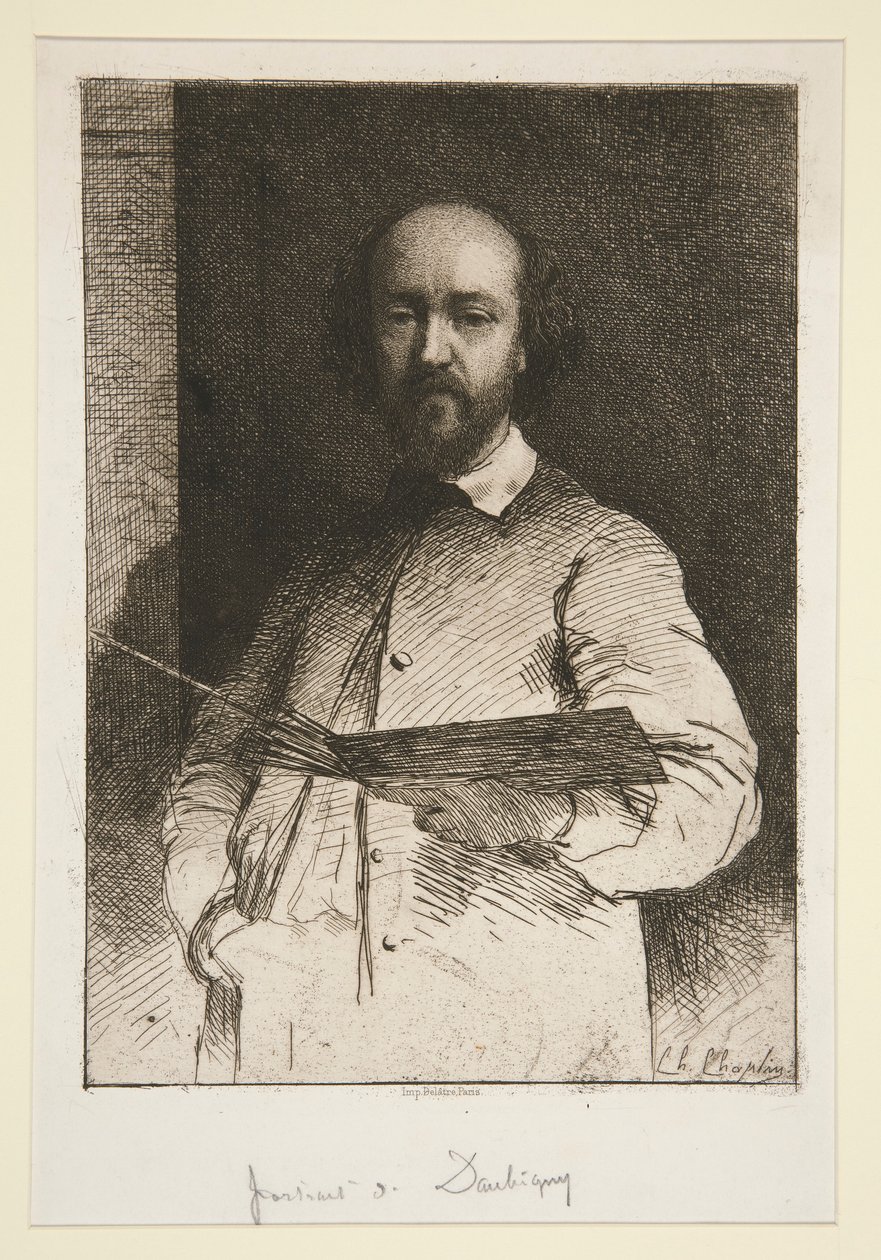 Portret Daubigny autorstwa Charles Joshua Chaplin