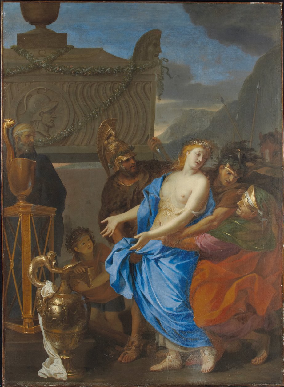 Ofiara Polyxena, 1647 autorstwa Charles Le Brun