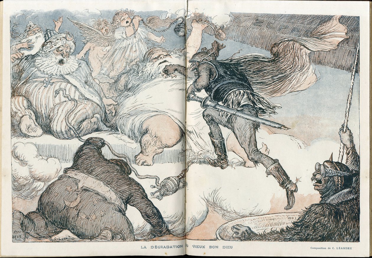 Ilustracja Charlesa Leandre (1862-1934) w „”Fantasio”” autorstwa Charles Leandre
