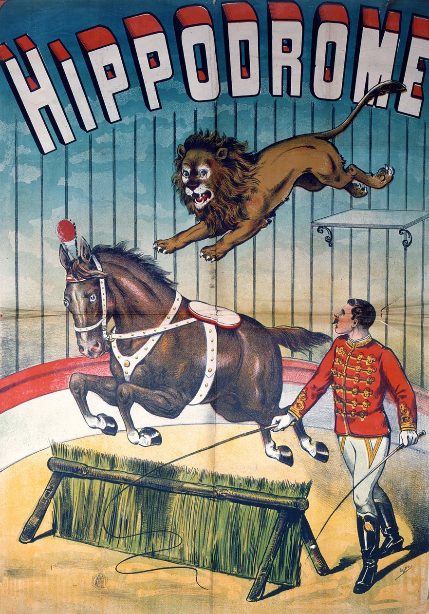 Plakat reklamujący cyrk "Hippodrom", ok. 1900 r. autorstwa Charles Levy