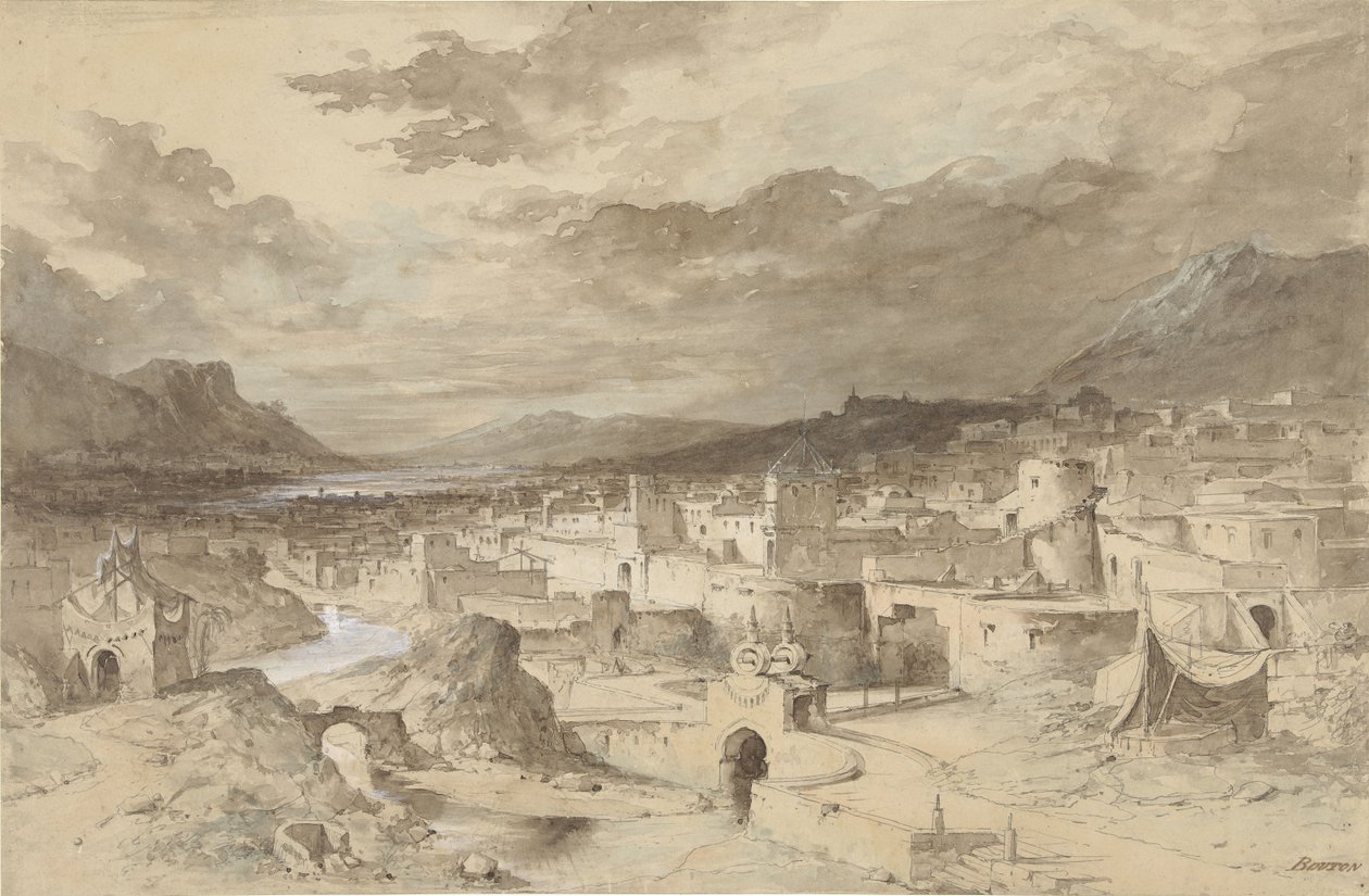 De stad Enochia autorstwa Charles Marie Bouton