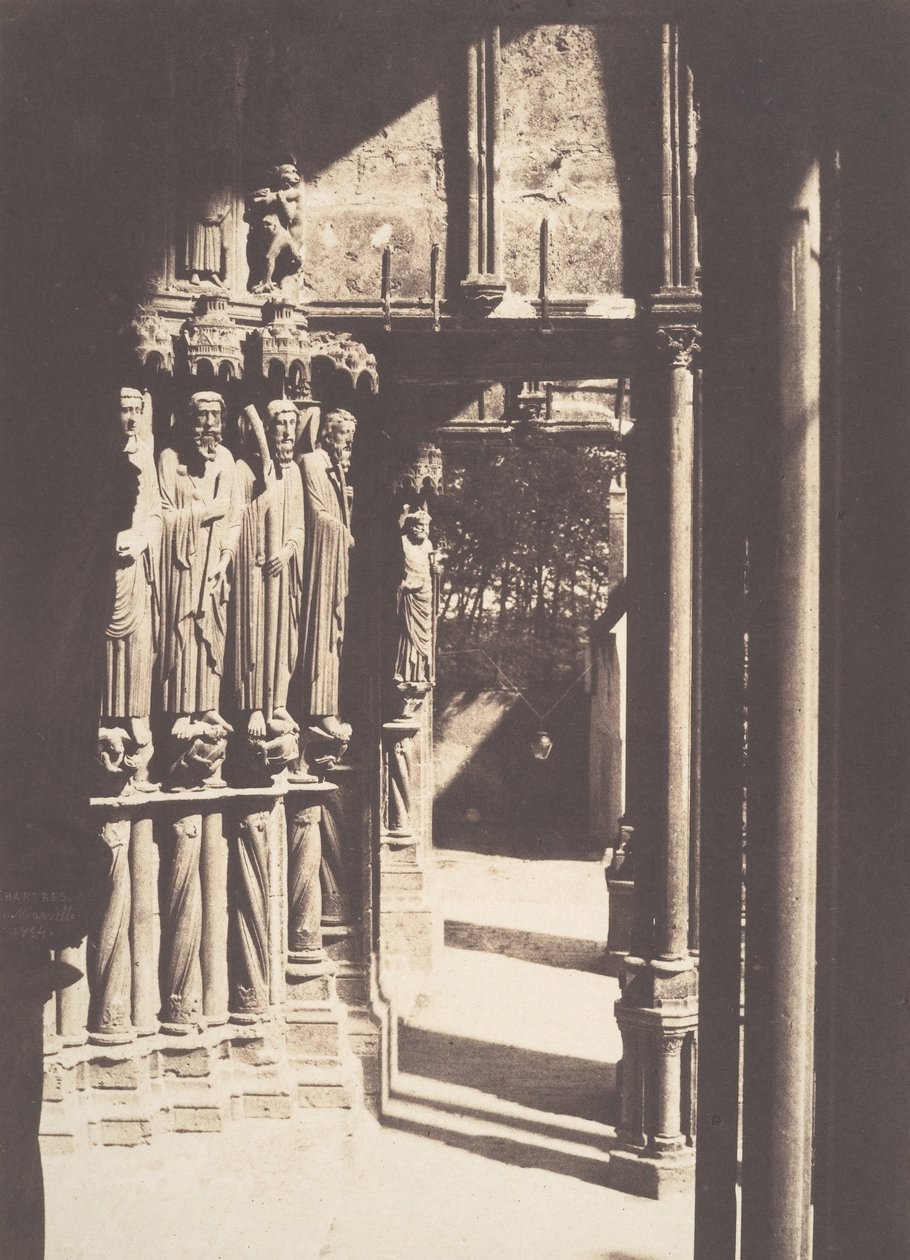 [Portal południowy, katedra w Chartres], 1854. autorstwa Charles Marville