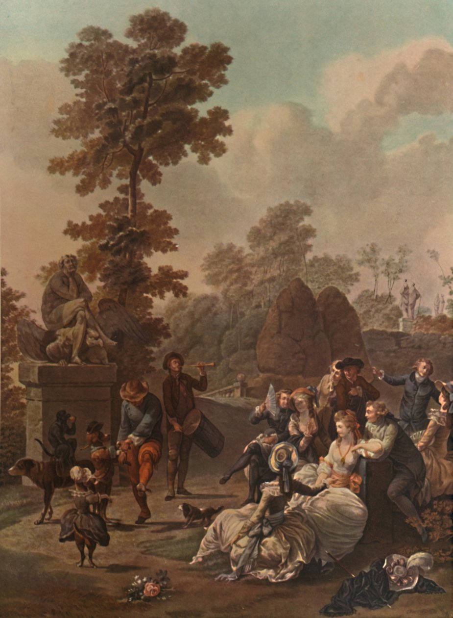 Tamburyn, Tamburyn, c1780, 1913 autorstwa Charles Melchior Descourtis