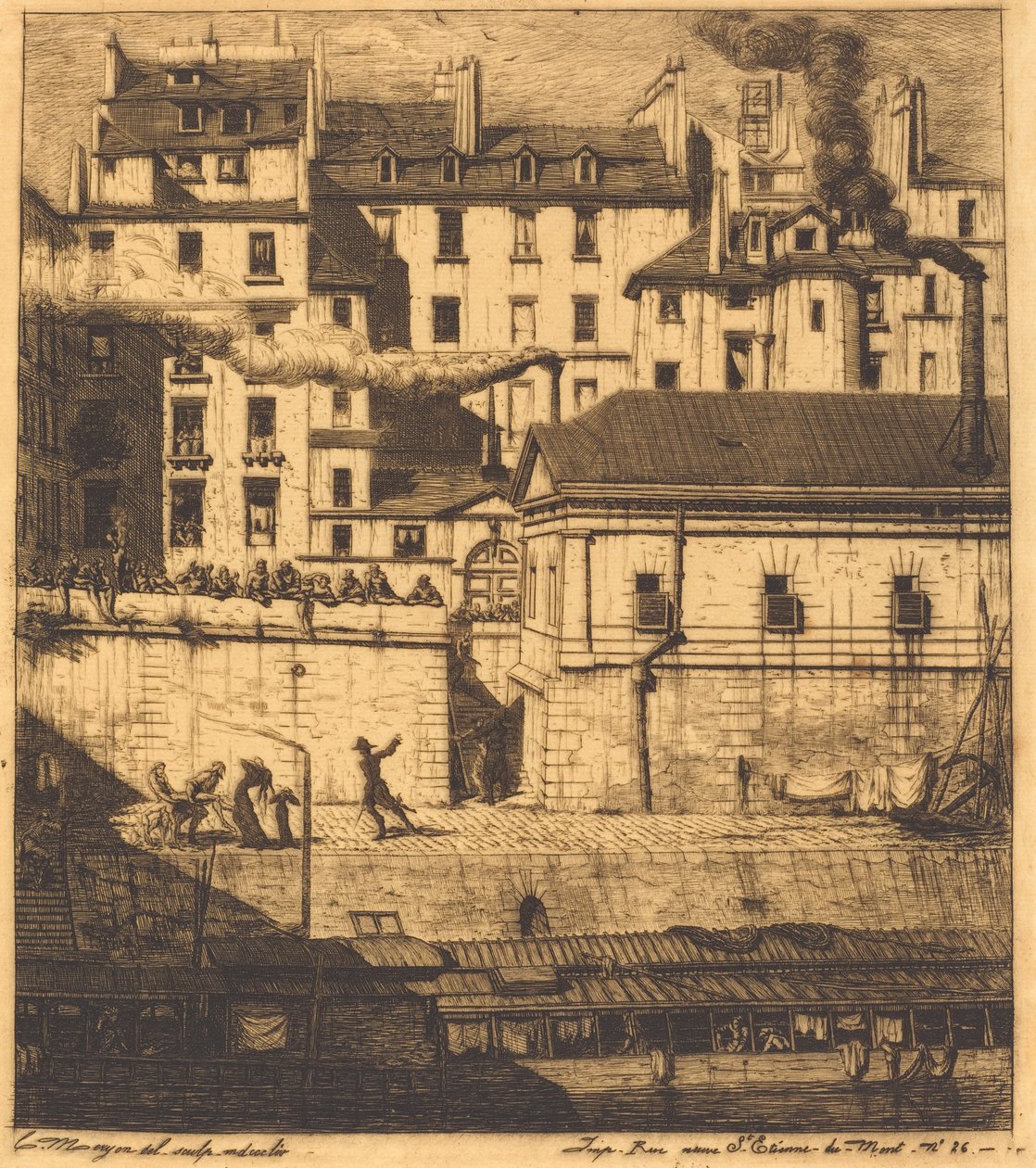 La kostnica, Paryż (kostnica) autorstwa Charles Meryon