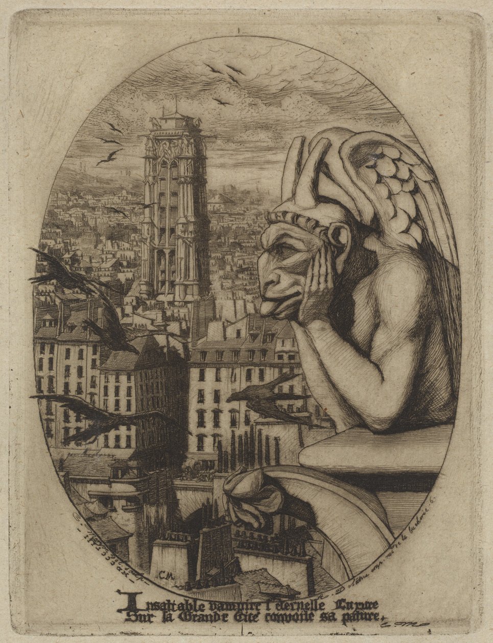 Le Stroge (Wampir) autorstwa Charles Meryon