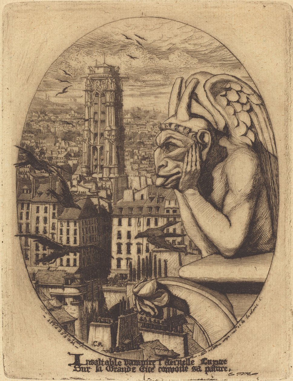 Le Stroge (Wampir) autorstwa Charles Meryon