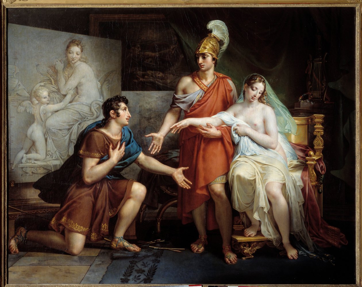 Aleksander Wielki oddał Campaspe Apellesowi autorstwa Charles Meynier