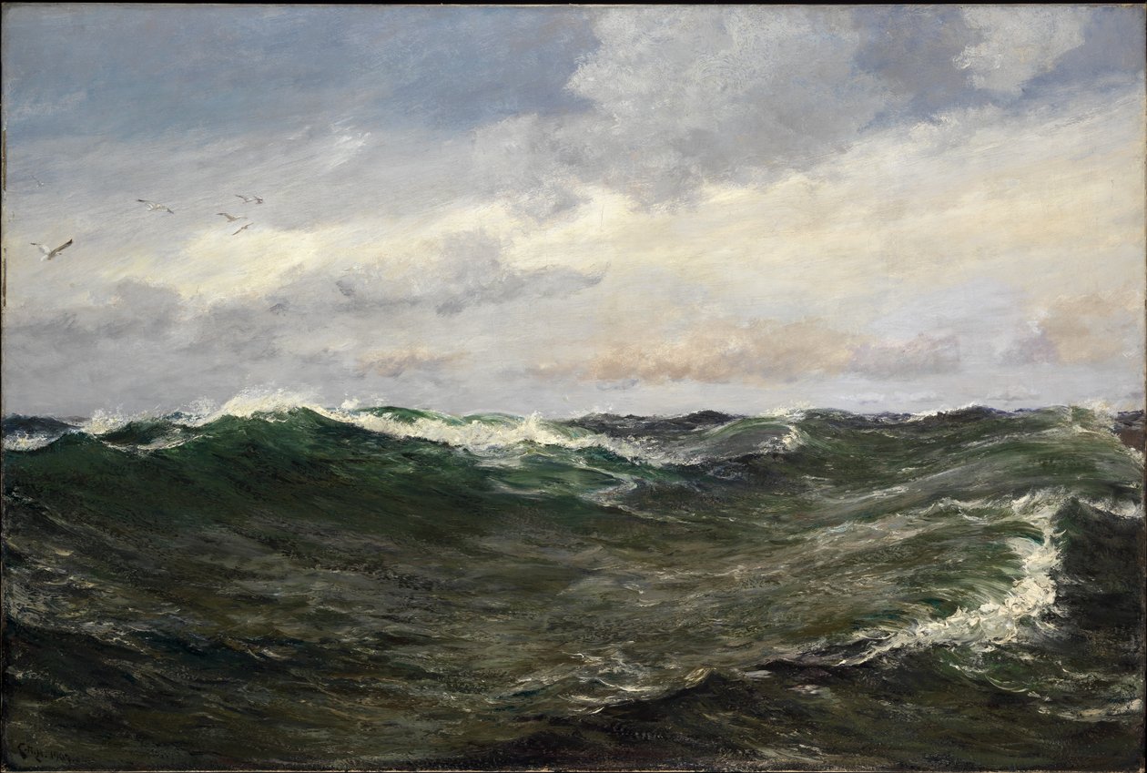 Marnotrawstwo wód, 1907 autorstwa Charles Napier Hemy