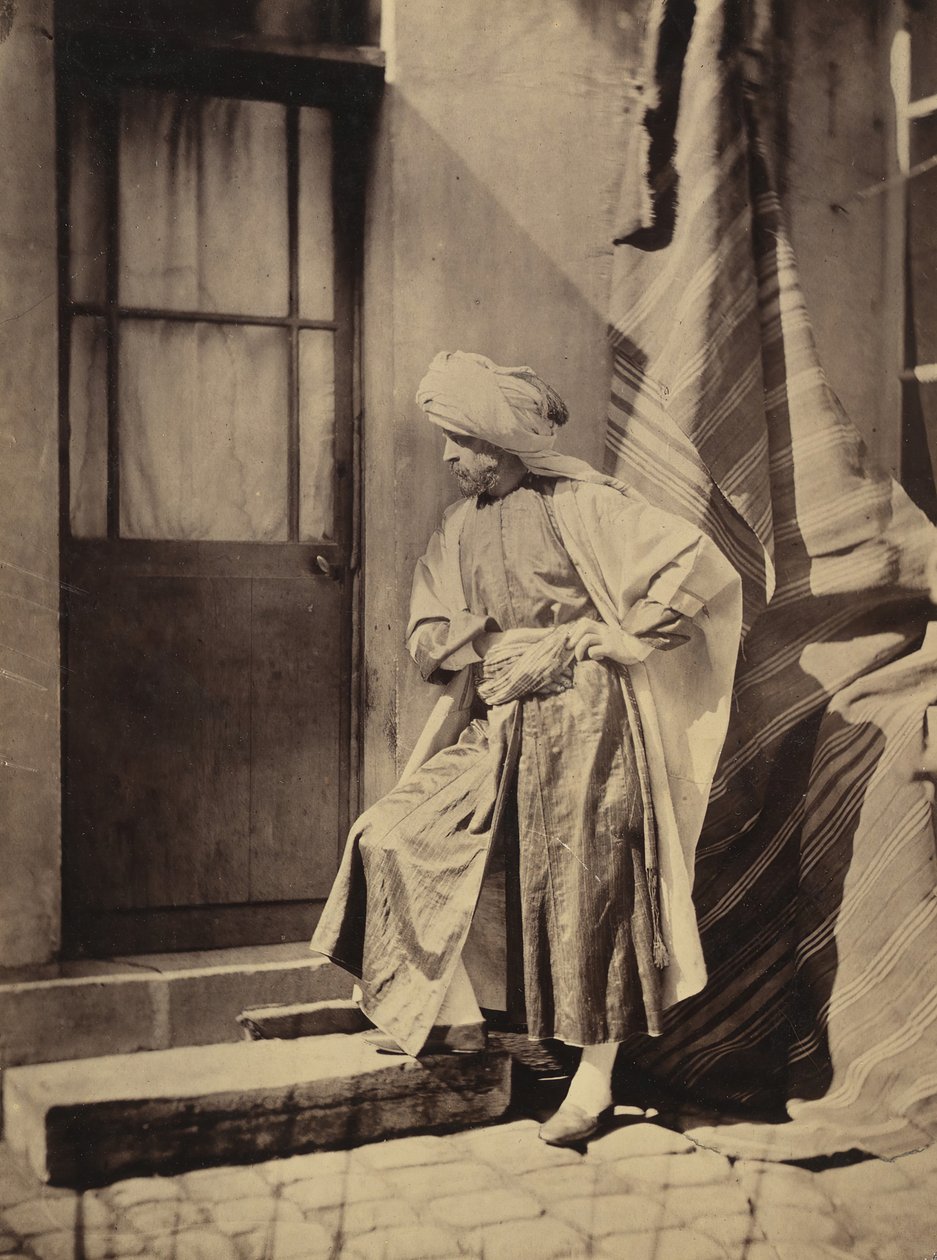 [Autoportret w stroju wschodnim], 1855-60. autorstwa Charles Nègre