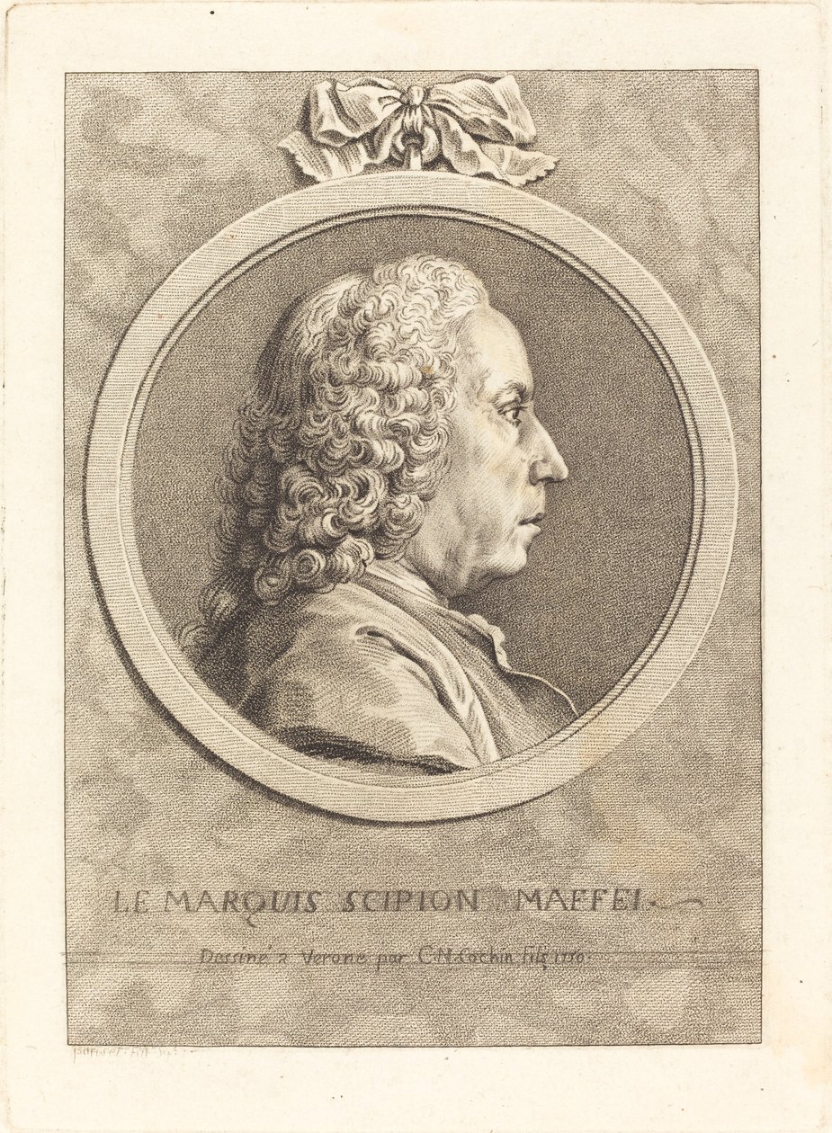 markiz Scipio Maffei autorstwa Charles Nicolas Cochin II