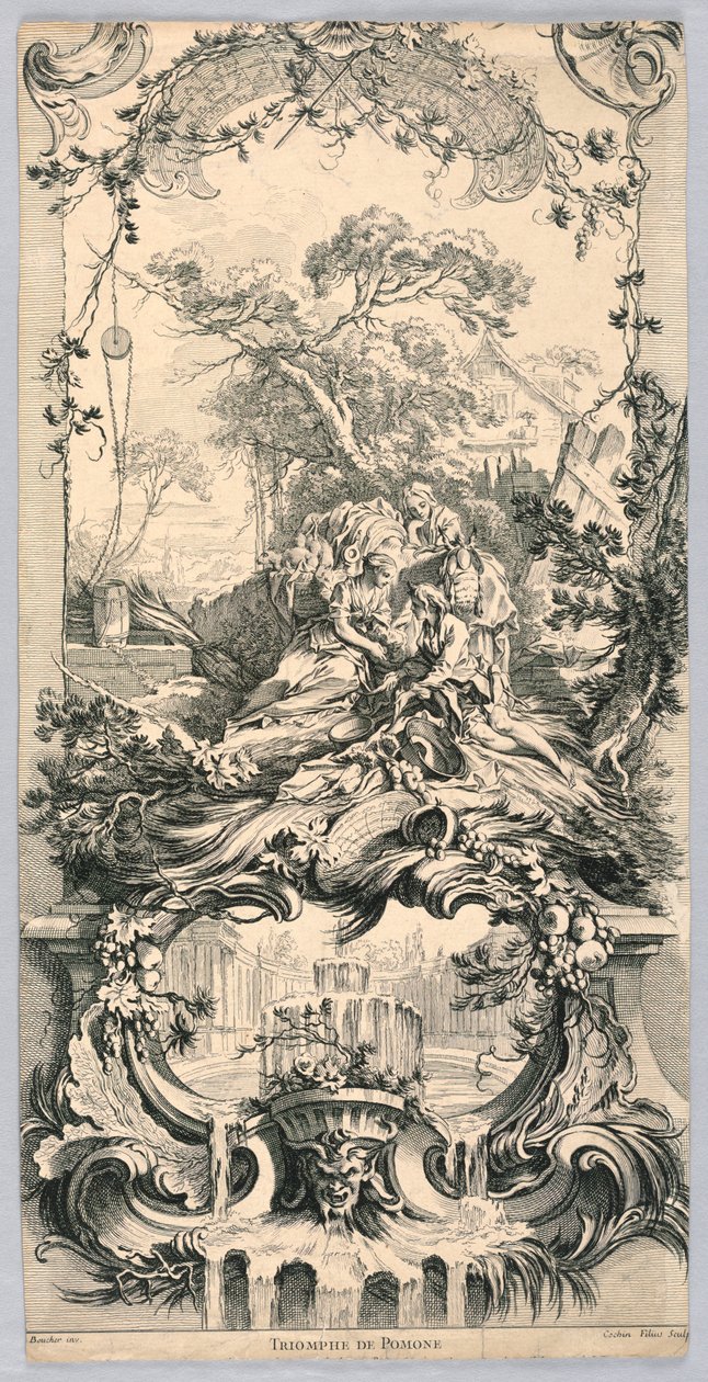 Triumf Pomony autorstwa Charles Nicolas Cochin the younger