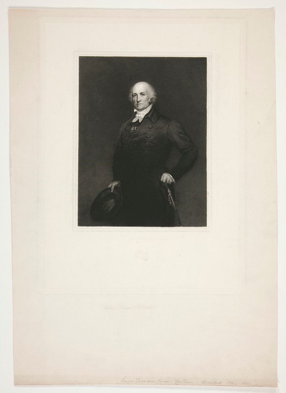Portret Pierre-Fran?ois L?onard Fontaine autorstwa Charles Percier