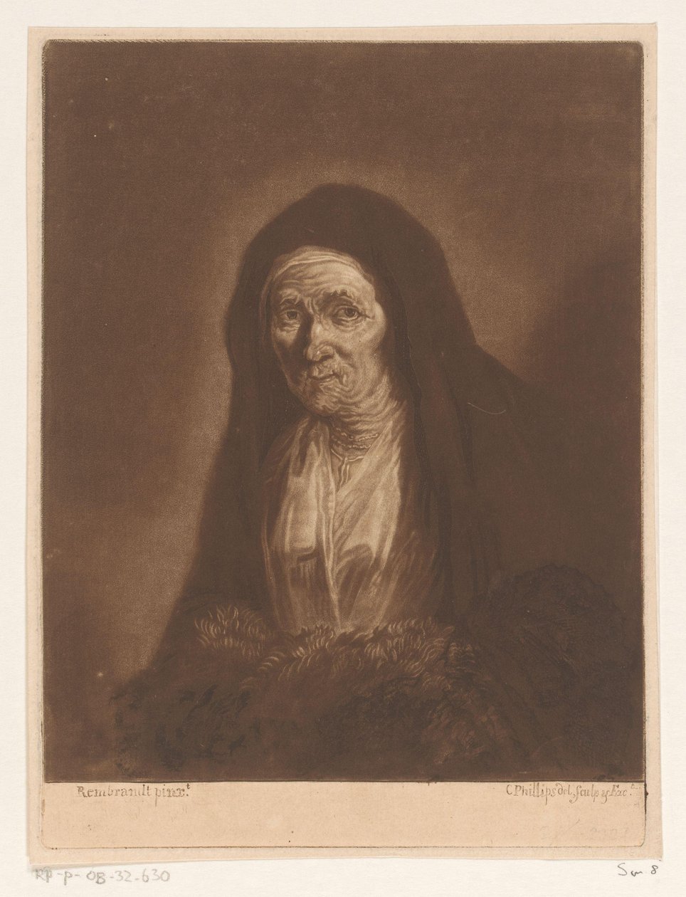 Portret nieznanej staruszki autorstwa Charles Phillips