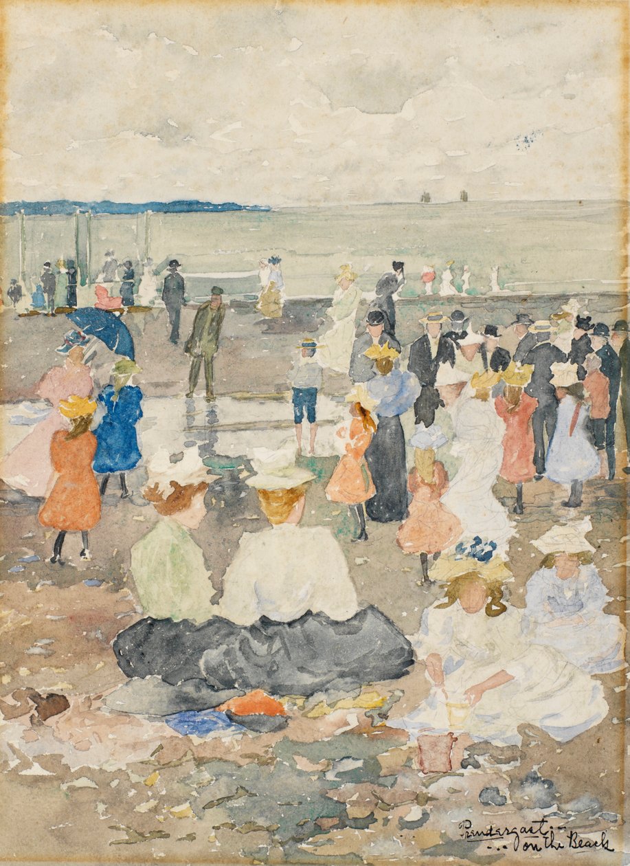 Na plaży autorstwa Charles Prendergast