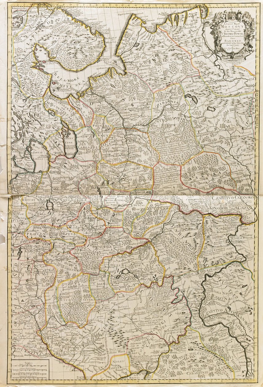 Mapa Moskwy autorstwa Charles Price