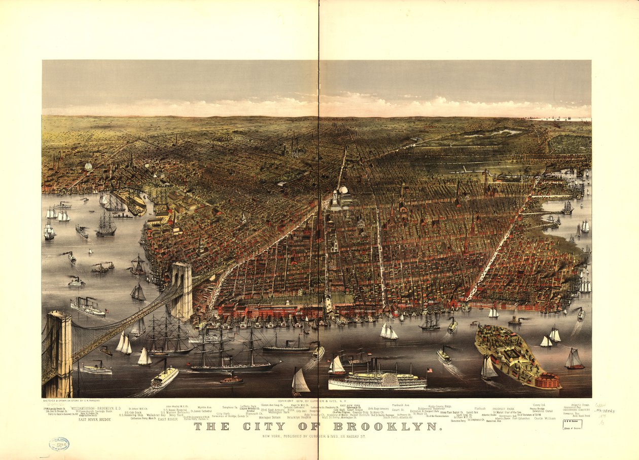Miasto Brooklyn. autorstwa Charles R. Parsons