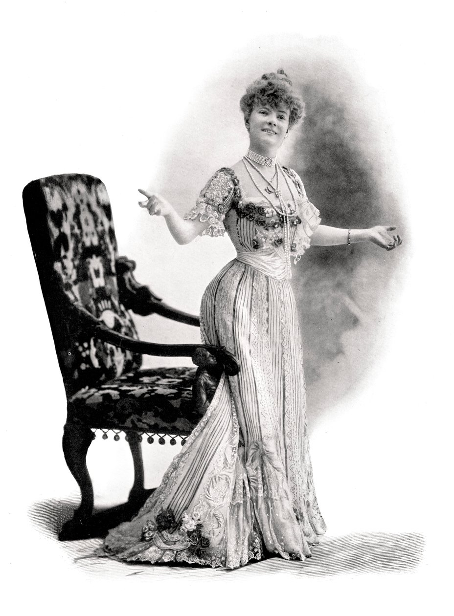 Aktorka paryska, Mademoiselle Charlotte Wiehe, 1901. autorstwa Charles Reutlinger