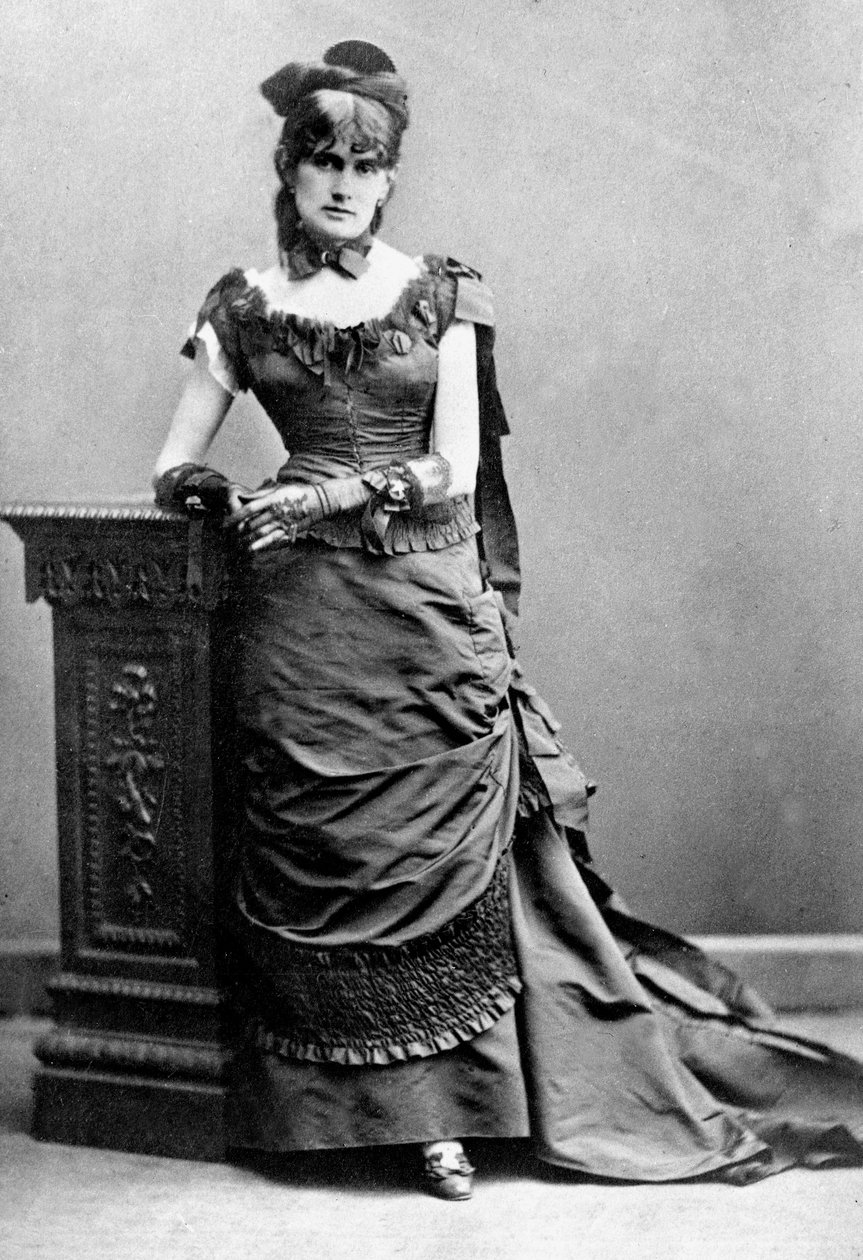 Berthe Morisot, ok.1880 (zdjęcie czarno-białe) autorstwa Charles Reutlinger