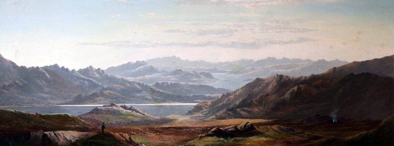 Scena górska, Walia (?) autorstwa Charles Robert Leslie
