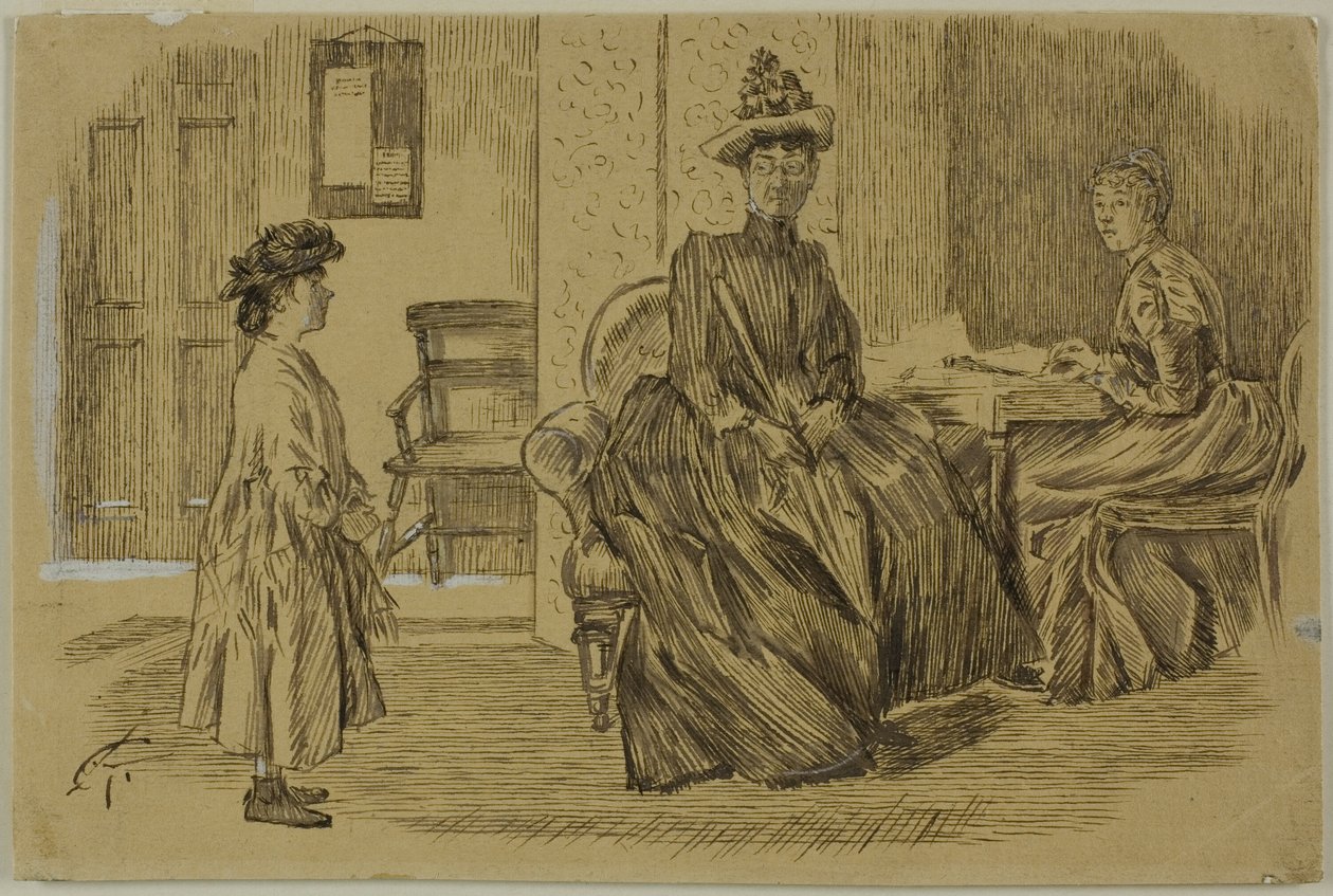W Urzędzie Pracy autorstwa Charles Samuel Keene