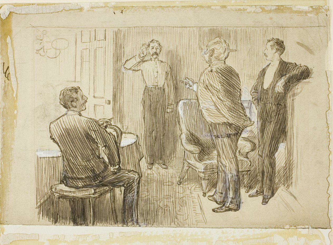 Oficer i Sanitariusz autorstwa Charles Samuel Keene