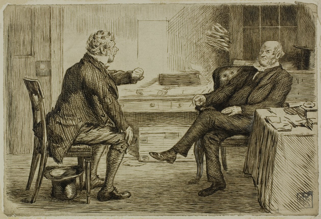 Prawnik i Klient autorstwa Charles Samuel Keene