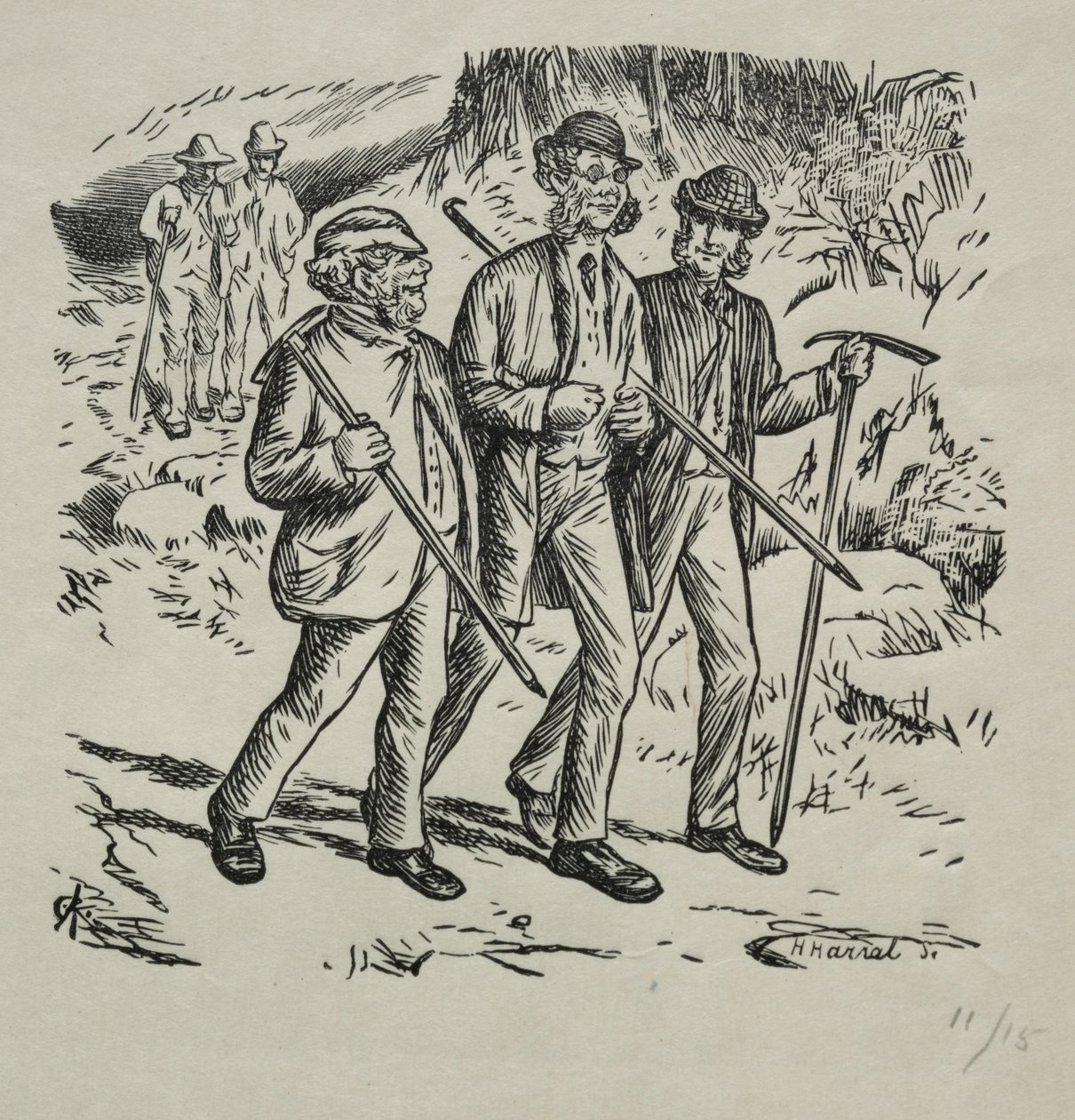 Trzy imiona, 1869. autorstwa Charles Samuel Keene