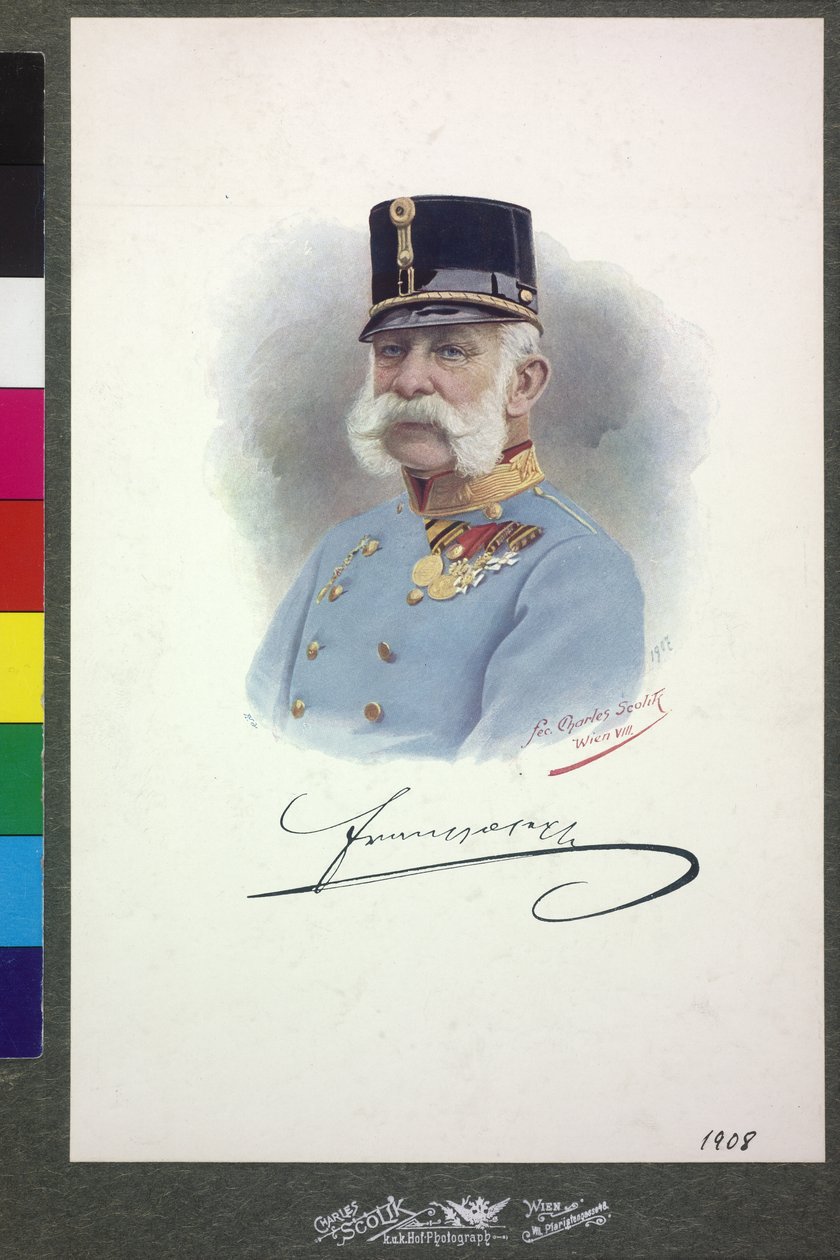 Cesarz Austrii Franciszek Józef I autorstwa Charles Scolik