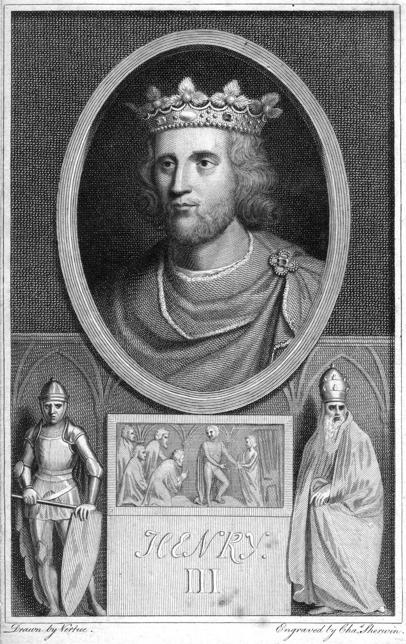 Henryk III z Anglii, XVIII wiek. autorstwa Charles Sherwin