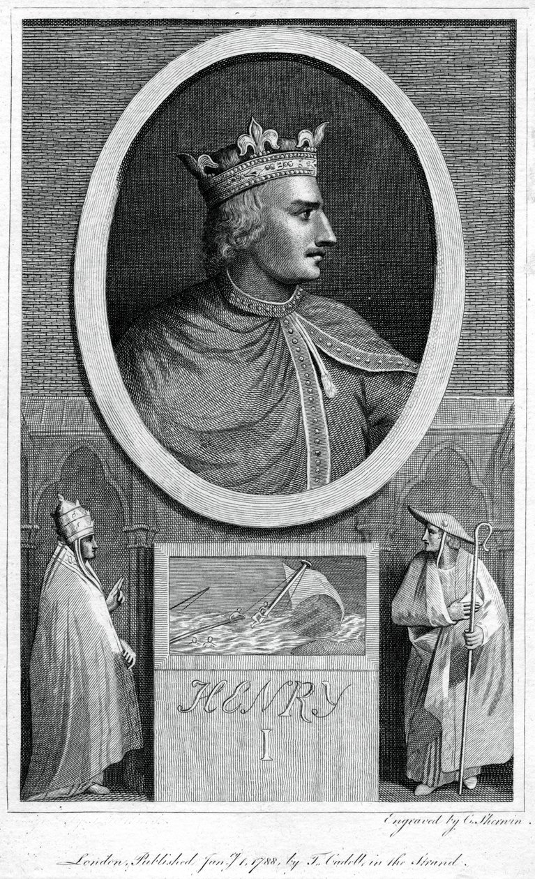 Henryk I, król Anglii, 1788. autorstwa Charles Sherwin