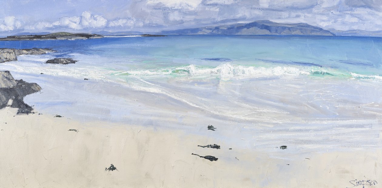 April Wave, Iona, 2013 (olej na płótnie) autorstwa Charles Simpson