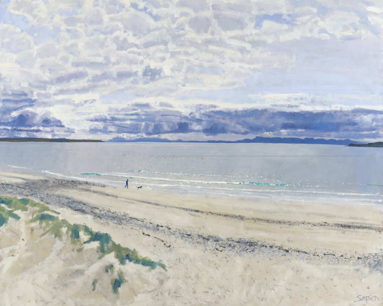 Walker  Dog, 2012 (olej na płótnie) autorstwa Charles Simpson