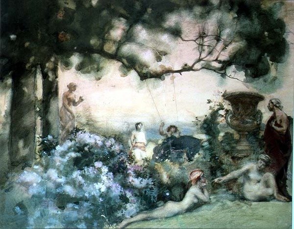 Huśtawka autorstwa Charles Sims