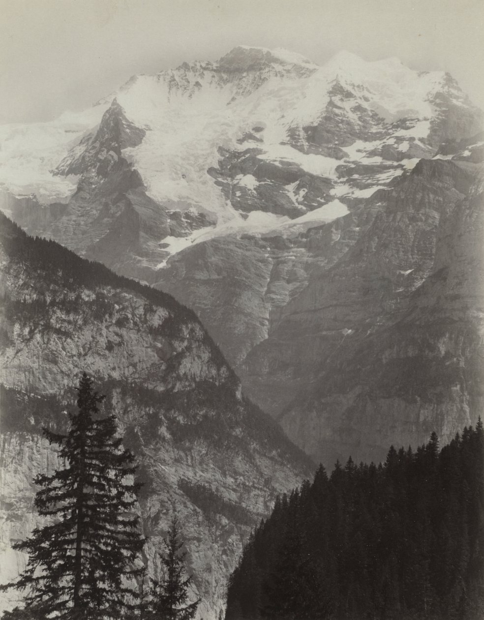 Jungfrau, Widok z Murren, Szwajcaria autorstwa Charles Soulier