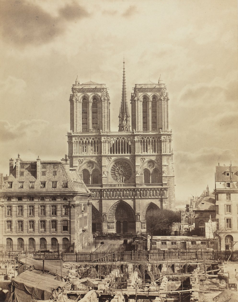 Notre Dame de Paris, początek lat 60. XIX wieku. autorstwa Charles Soulier