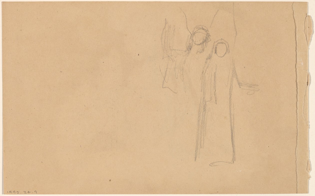 Studium postaci [verso] autorstwa Charles Sprague Pearce