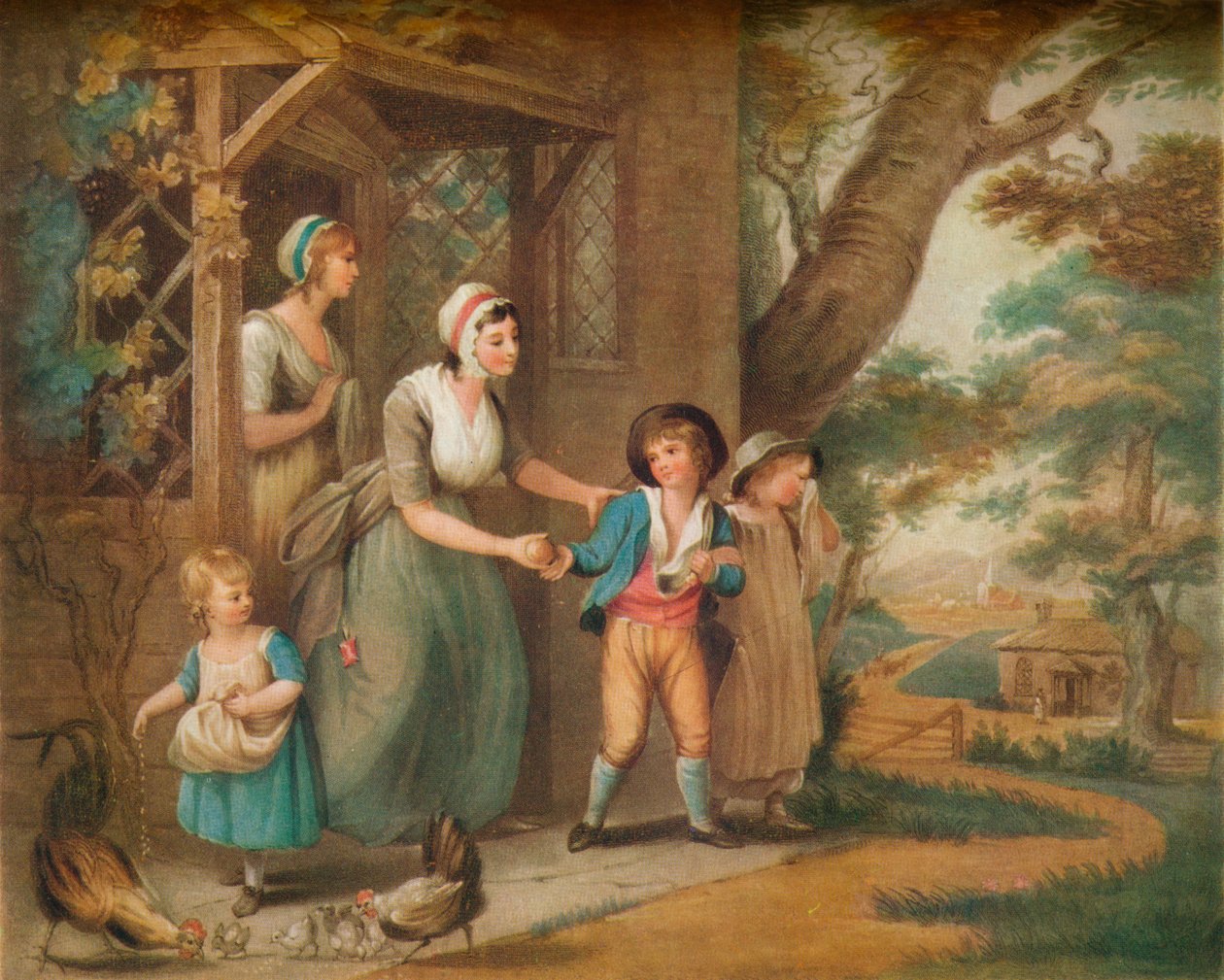 Idąc do szkoły, ok. XIX w. autorstwa Charles Turner