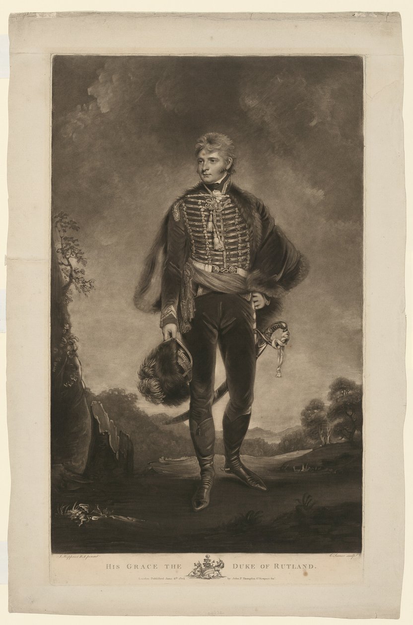 Jego Łaska Książę Rutland autorstwa Charles Turner