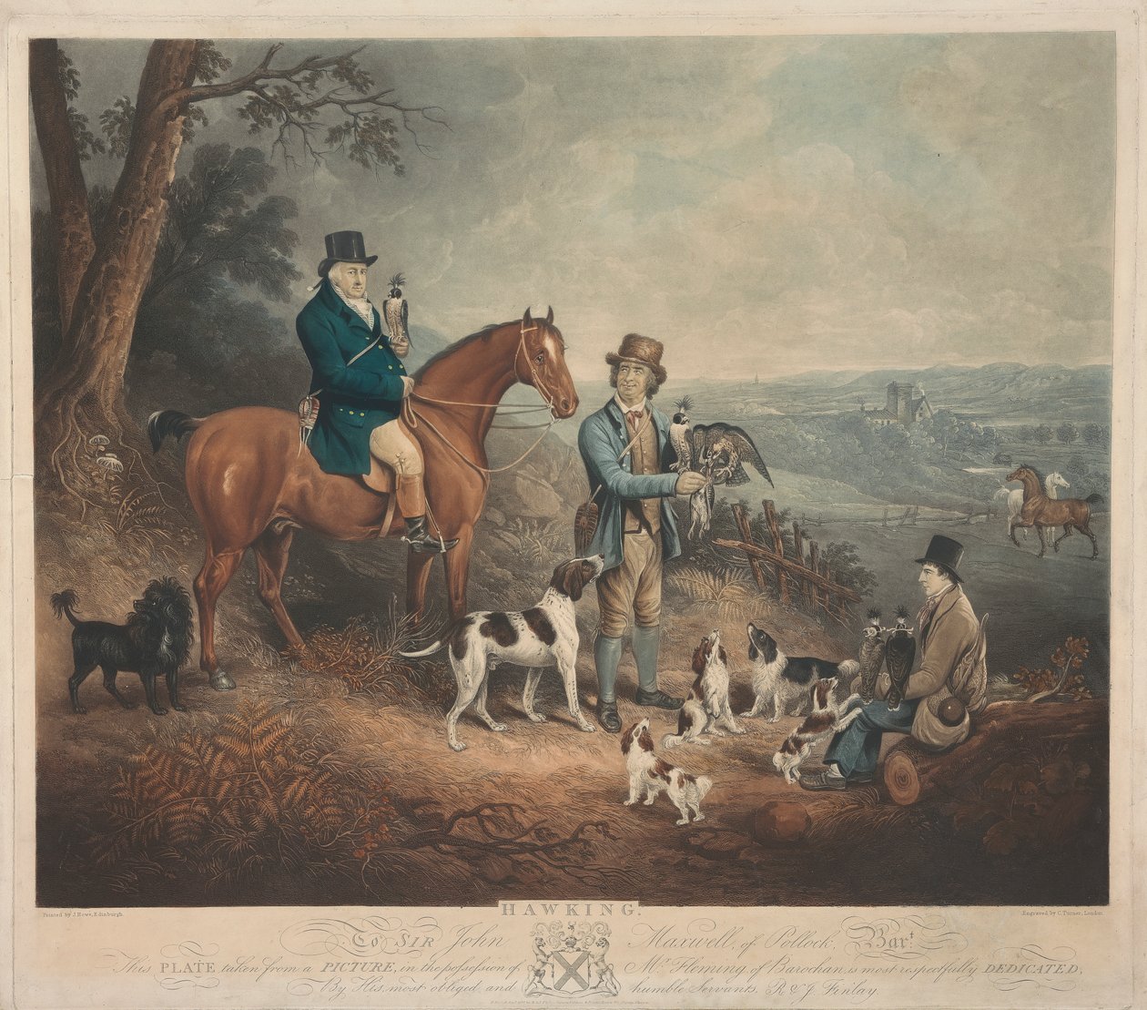 Malcolm Fleming z Barochan 1745-1811. Hawkinga... autorstwa Charles Turner
