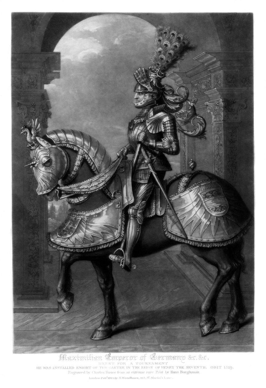 Maksymilian I, cesarz rzymski, 1816. autorstwa Charles Turner