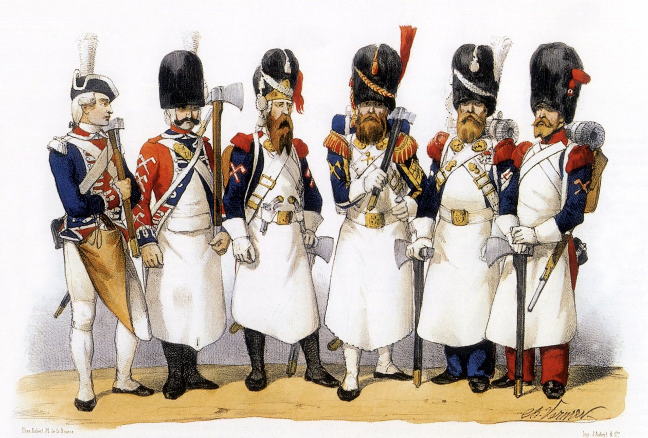 Mundury armii francuskiej: Pionierzy piechoty autorstwa Charles Vernier