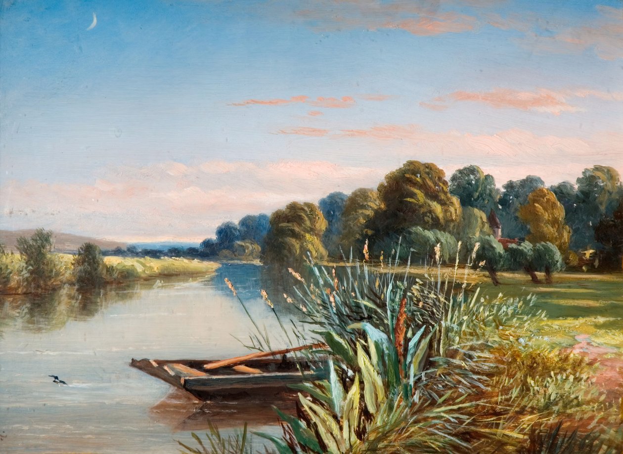 Scena rzeczna, 1880. autorstwa Charles Walter Radclyffe