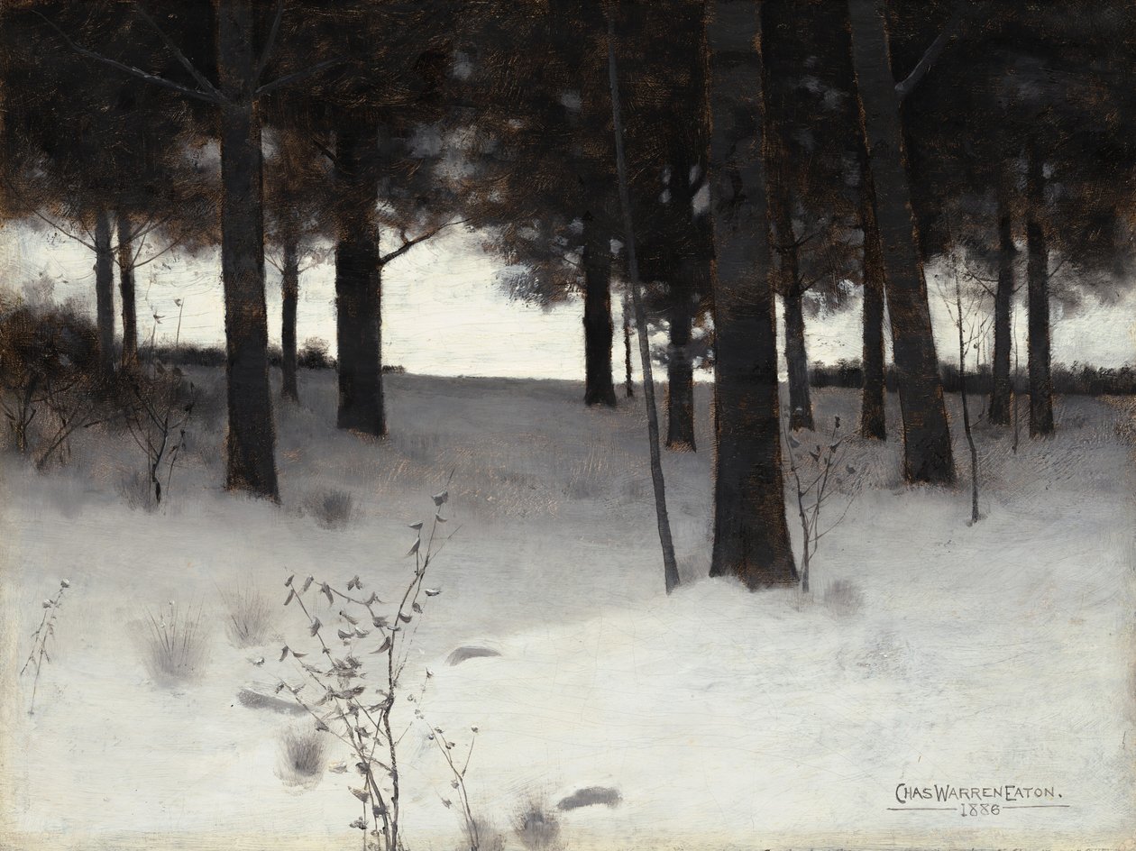 Lasy zimą autorstwa Charles Warren Eaton