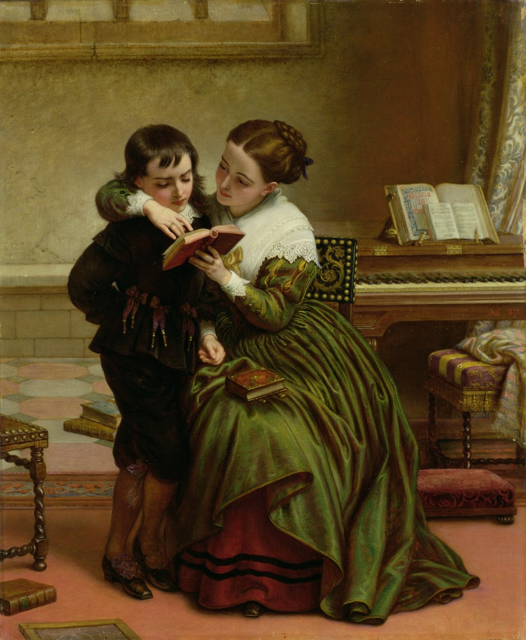 George Herbert i jego matka autorstwa Charles West Cope