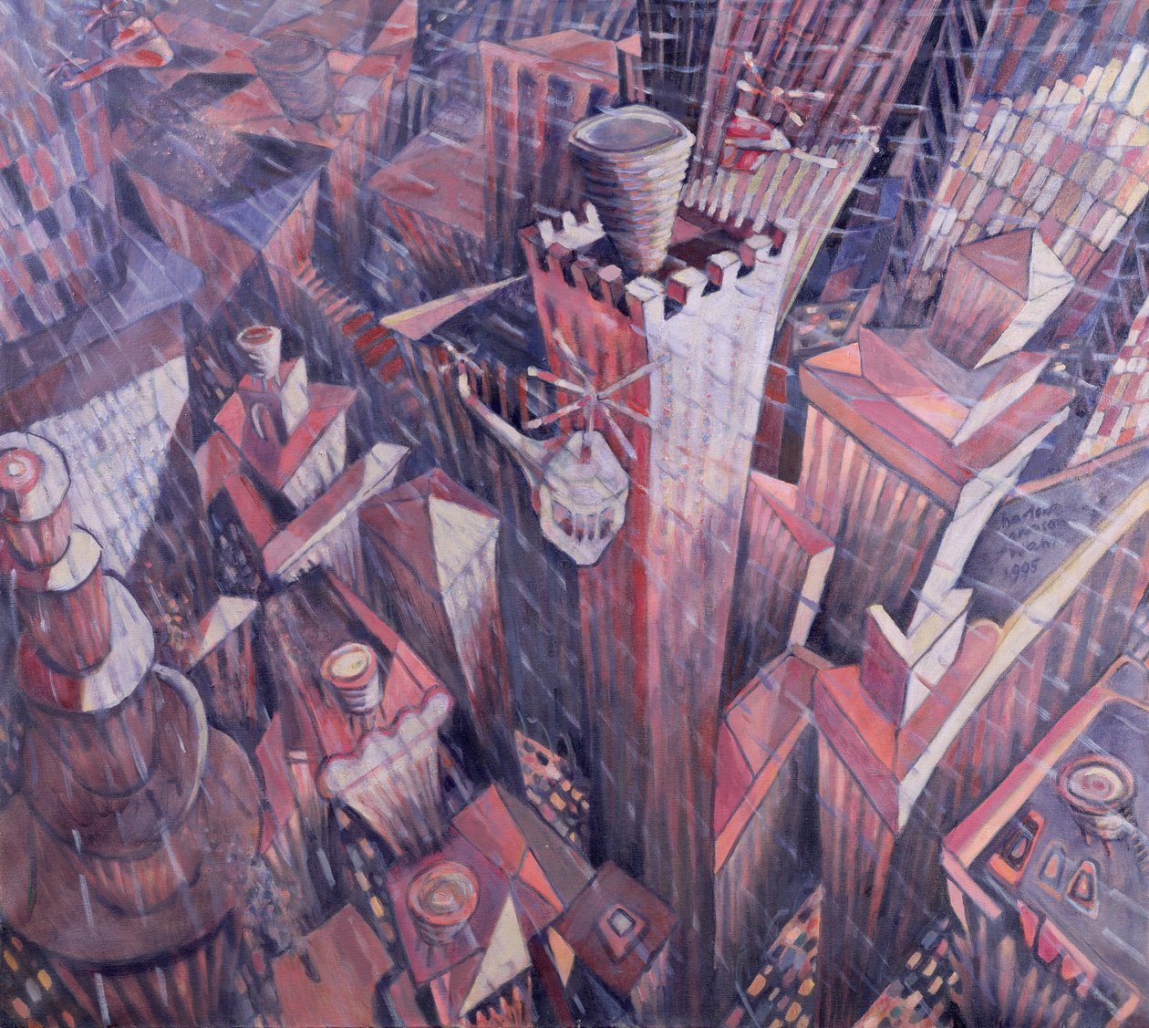 Śródmieście Manhattan Gradobicie, 1995 autorstwa Charlotte Johnson Wahl