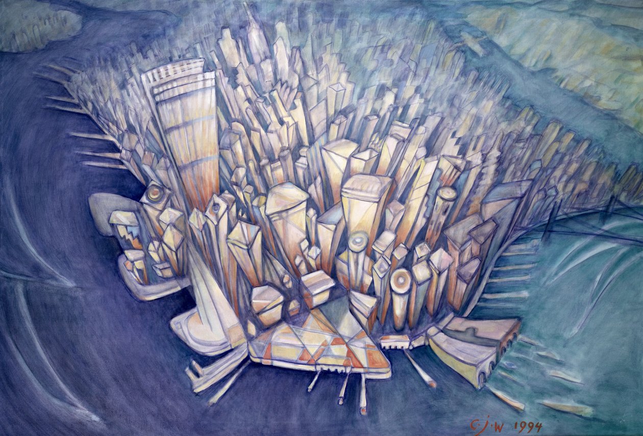 Manhattan z góry, 1994 autorstwa Charlotte Johnson Wahl