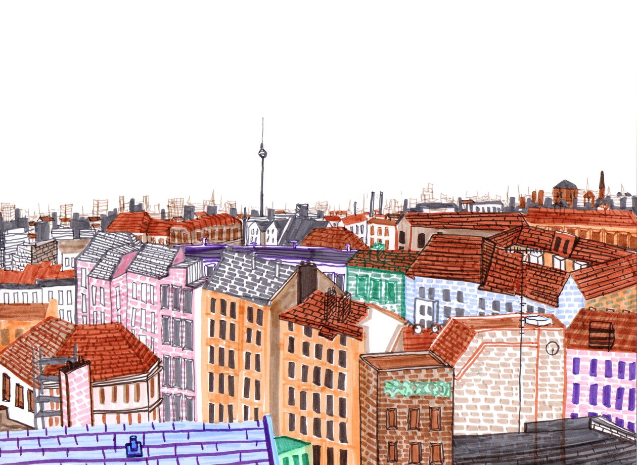Berlin, 2017 (pędzelki) autorstwa Charlotte Orr