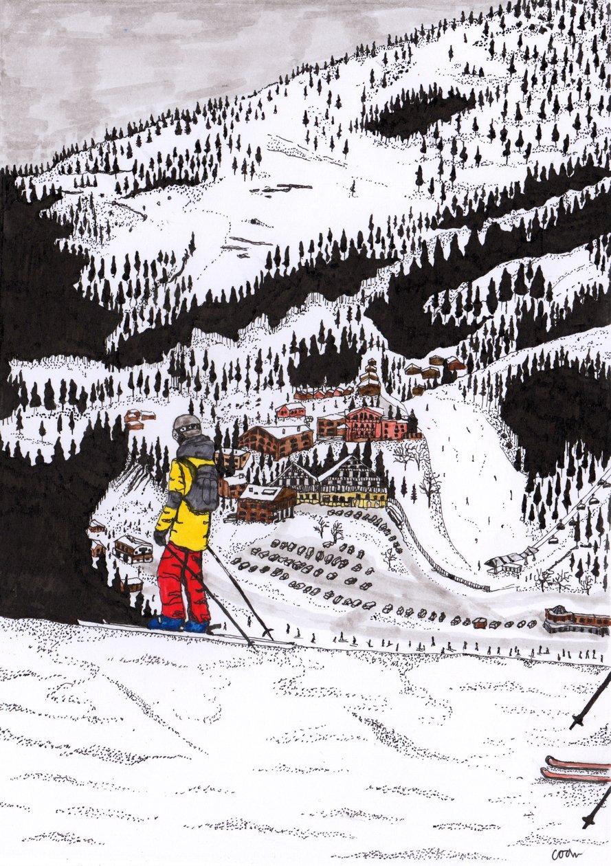 Hochfügen, 2020 (cienka wkładka na papierze) autorstwa Charlotte Orr